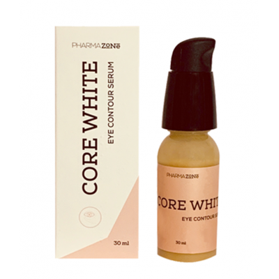 CORE WHITE EYE CONTOUR SERUM ( CAFFEINE + GREEN TEA EXTRACT ) 30 ML
